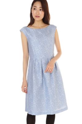 ＜ナチュラル ビューティー/NATURAL BEAUTY＞ ローズジャガードワンピース(0187240906) ブルー 【三越・伊勢丹/公式】