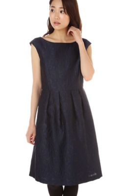 ＜ナチュラル ビューティー/NATURAL BEAUTY＞ ローズジャガードワンピース(0187240906) ネービー 【三越・伊勢丹/公式】