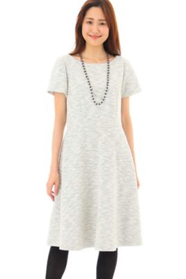 ＜ナチュラル ビューティー/NATURAL BEAUTY＞ ツイッディーワンピース(0187240909) ホワイト 【三越・伊勢丹/公式】