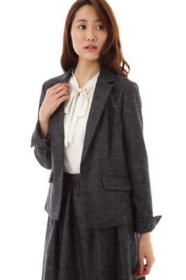 ＜ナチュラル ビューティー/NATURAL BEAUTY＞ バランサーキュラーラメツイルジャケット(0187250008) グレー 【三越・伊勢丹/公式】