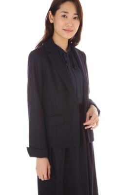 ＜ナチュラル ビューティー/NATURAL BEAUTY＞ バランサーキュラーラメツイルジャケット(0187250008) ネービー 【三越・伊勢丹/公式】