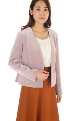 ＜ナチュラル ビューティー/NATURAL BEAUTY＞ ベロアジャケット(0187250009) ベージュ 【三越・伊勢丹/公式】