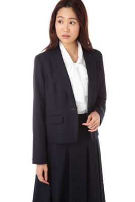 ＜ナチュラル ビューティー/NATURAL BEAUTY＞ マイクロギャバストレッチジャケット(0187250805) ネービー 【三越・伊勢丹/公式】