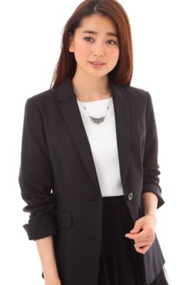 ＜ナチュラル ビューティー/NATURAL BEAUTY＞ 《Purpose》トロストレッチジャケット(0187250908) ブラック 【三越・伊勢丹/公式】