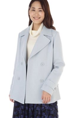 ＜ナチュラル ビューティー/NATURAL BEAUTY＞ MIXウールニットPジャケット(0187251005) ブルー 【三越・伊勢丹/公式】