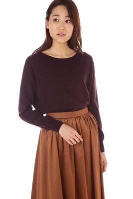 ＜ナチュラル ビューティー/NATURAL BEAUTY＞ CHARMウールカシミヤニット(0187270001) パープル 【三越・伊勢丹/公式】