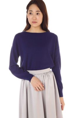 ＜ナチュラル ビューティー/NATURAL BEAUTY＞ CHARMウールカシミヤニット(0187270001) ブルー 【三越・伊勢丹/公式】