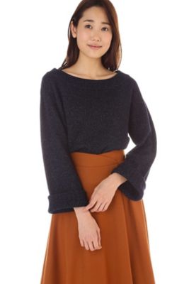 ＜ナチュラル ビューティー/NATURAL BEAUTY＞ ラメウールニット(0187270005) ネービー 【三越・伊勢丹/公式】