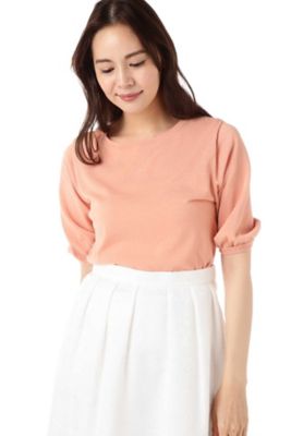 ＜ナチュラル ビューティー/NATURAL BEAUTY＞ 半袖パフスリーブニット (0187270604) ピンク 【三越・伊勢丹/公式】
