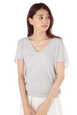 ＜ナチュラル ビューティー/NATURAL BEAUTY＞ ドライコットン畦ニット(0187270704) グレー 【三越・伊勢丹/公式】