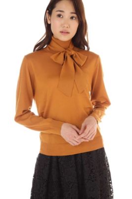 ＜ナチュラル ビューティー/NATURAL BEAUTY＞ [TGC着用]クローチェタートルニット(0187270900) イエロー 【三越・伊勢丹/公式】