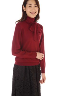 ＜ナチュラル ビューティー/NATURAL BEAUTY＞ [TGC着用]クローチェタートルニット(0187270900) レッド 【三越・伊勢丹/公式】