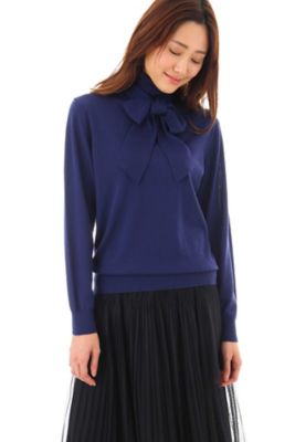 ＜ナチュラル ビューティー/NATURAL BEAUTY＞ [TGC着用]クローチェタートルニット(0187270900) ネービー 【三越・伊勢丹/公式】