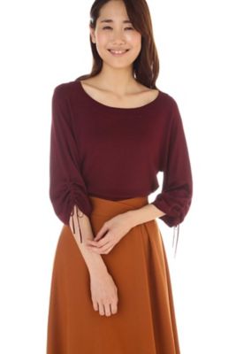 ＜ナチュラル ビューティー/NATURAL BEAUTY＞ シャーリングパフニット(0187270903) ワイン 【三越・伊勢丹/公式】