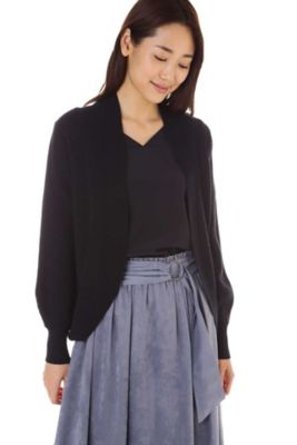 ＜ナチュラル ビューティー/NATURAL BEAUTY＞ 畦ニットカーデガン(0187275902) ネービー 【三越・伊勢丹/公式】