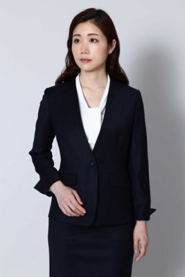 ＜BOSCH＞ S/Wギャバストレッチノーカラージャケット(0217250901) ネービー 【三越・伊勢丹/公式】