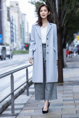 ＜BOSCH＞ ウールビーバーコート(0217252005) ブルー 【三越・伊勢丹/公式】