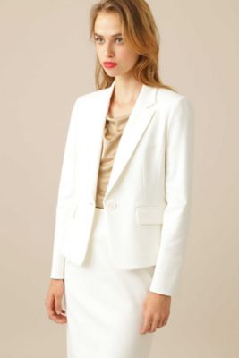 ＜PINKY & DIANNE＞ ストレッチポンチテーラードジャケット(0317256816) ホワイト 【三越・伊勢丹/公式】
