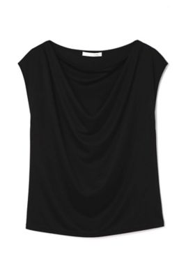 ＜PINKY & DIANNE＞ ブライトスムースドレープカットソー(0317260833) ブラック 【三越・伊勢丹/公式】