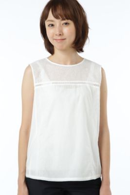 【SALE（三越）】＜HUMAN WOMAN＞ カットワーク刺繍ブラウス(0777110408) ホワイト 【三越・伊勢丹/公式】