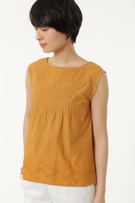 【SALE（三越）】＜HUMAN WOMAN＞ インド刺繍ブラウス(0777110504) イエロー 【三越・伊勢丹/公式】
