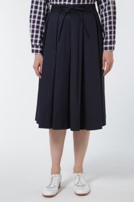 【SALE（三越）】＜HUMAN WOMAN＞ コンパクト80/1ツイルスカート(0777120301) ネービー 【三越・伊勢丹/公式】
