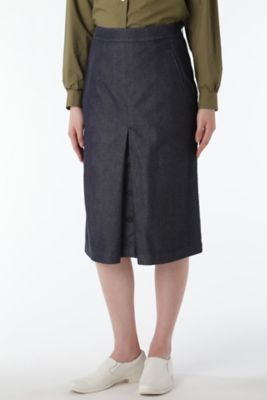 【SALE（三越）】＜HUMAN WOMAN＞ コットンギャバスカート(0777120303) ネービー 【三越・伊勢丹/公式】