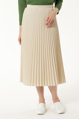 【SALE（三越）】＜HUMAN WOMAN＞ C/Peポプリン プリーツスカート(0777120403) ベージュ 【三越・伊勢丹/公式】