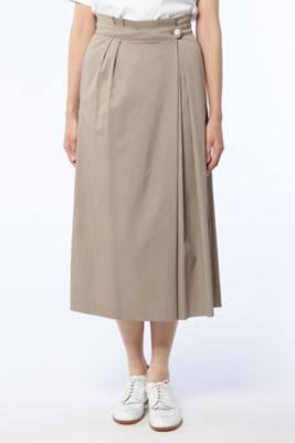 【SALE（三越）】＜HUMAN WOMAN＞ テンセルナイロンツイルスカート (0777120405) ベージュ 【三越・伊勢丹/公式】