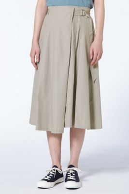 ＜HUMAN WOMAN＞ 40Sタイプライタースカート(0777120601) ベージュ 【三越・伊勢丹/公式】