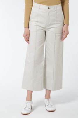 【SALE（三越）】＜HUMAN WOMAN＞ スーピマ綿60/2ライトモールスキンパンツ(0777130206) ベージュ 【三越・伊勢丹/公式】