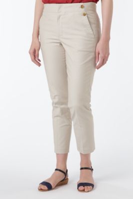 【SALE（三越）】＜HUMAN WOMAN＞ ドビーストレッチパンツ(0777130401) ベージュ 【三越・伊勢丹/公式】