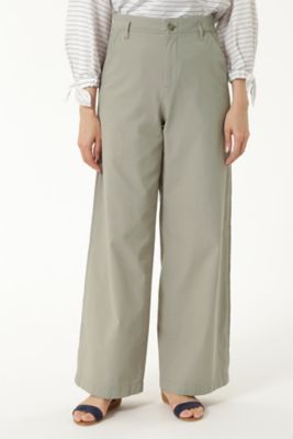 【SALE（三越）】＜HUMAN WOMAN＞ 80/2ガスボイルギャバパンツ(0777130402) ベージュ 【三越・伊勢丹/公式】