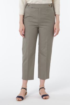 【SALE（三越）】＜HUMAN WOMAN＞ コットンTOPツイルパンツ(0777130404) カーキー 【三越・伊勢丹/公式】