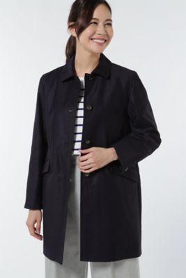 ＜HUMAN WOMAN＞ 綿麻ライトモールスキンコート(0777151200) ネービー 【三越・伊勢丹/公式】