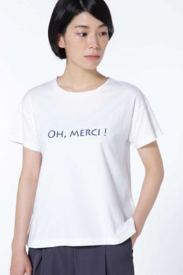 ＜HUMAN WOMAN＞ 30/-SZ天竺プリントTシャツ(0777160601) ホワイト 【三越・伊勢丹/公式】