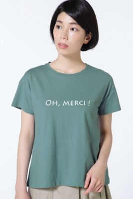＜HUMAN WOMAN＞ 30/-SZ天竺プリントTシャツ(0777160601) ライトグリーン 【三越・伊勢丹/公式】