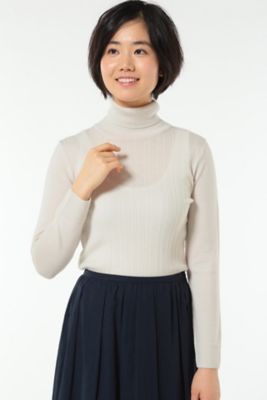 【SALE（三越）】＜HUMAN WOMAN＞ WOOL BASIC 3ニット(0777170002) ホワイト 【三越・伊勢丹/公式】