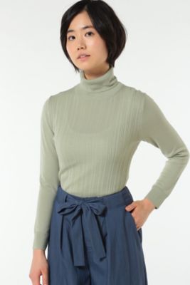【SALE（三越）】＜HUMAN WOMAN＞ WOOL BASIC 3ニット(0777170002) ライトグリーン 【三越・伊勢丹/公式】
