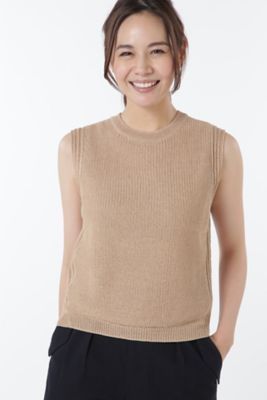 【SALE（三越）】＜HUMAN WOMAN＞ ミドルゲージギマ二ット(0777170404) ベージュ 【三越・伊勢丹/公式】