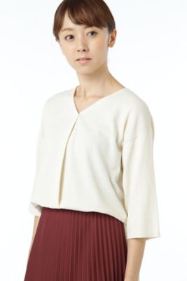 【SALE（三越）】＜HUMAN WOMAN＞ クリアーコットンニット(0777170409) ホワイト 【三越・伊勢丹/公式】