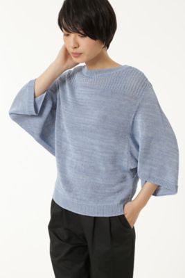 【SALE（三越）】＜HUMAN WOMAN＞ メランジギマニット(0777170411) ブルー 【三越・伊勢丹/公式】