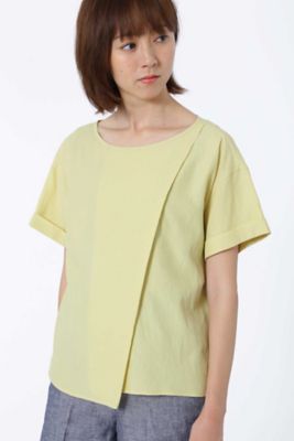 ＜HUMAN WOMAN＞ キュプラコットンTシャツブラウス(0777210703) イエロー 【三越・伊勢丹/公式】