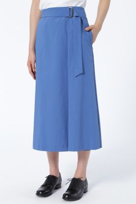 【SALE（三越）】＜HUMAN WOMAN＞ コットンストレッチブロードスカート(0777220600) ブルー 【三越・伊勢丹/公式】