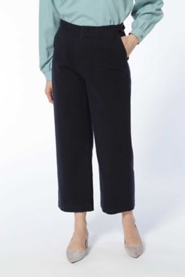 ＜HUMAN WOMAN＞ 《arrive paris》ツイル起毛パンツ(0777230502) ネービー 【三越・伊勢丹/公式】