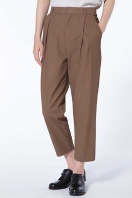 ＜HUMAN WOMAN＞ ボイルギャバスイートピーチ パンツ(0777230700) ブラウン 【三越・伊勢丹/公式】