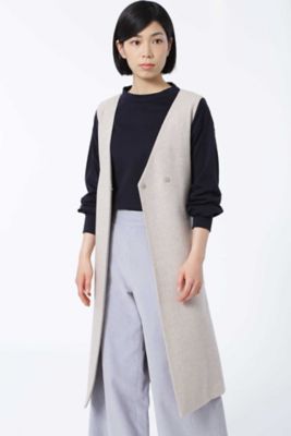 ＜HUMAN WOMAN＞ ジレワンピース(0777240901) ホワイト 【三越・伊勢丹/公式】