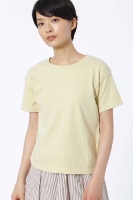 ＜HUMAN WOMAN＞ 吊天竺製品染めTシャツ(0777260703) イエロー 【三越・伊勢丹/公式】