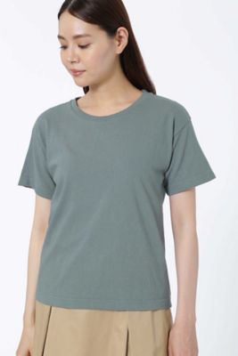 ＜HUMAN WOMAN＞ 吊天竺製品染めTシャツ(0777260703) グリーン 【三越・伊勢丹/公式】