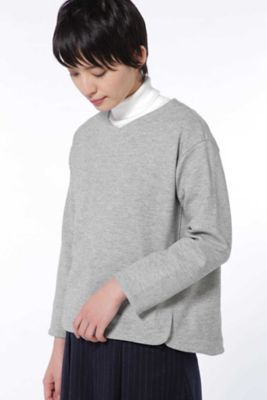 ＜HUMAN WOMAN＞ バックジッププルオーバー(0777260913) グレー 【三越・伊勢丹/公式】